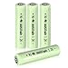 uxcell 4 Pcs 1.2V 500mAh AAA Ni-MH Battery Rechargeable Batteries Button Top for LED Torch Flashlight Headlamp