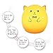 Mystery 3-Modes Soft Silicone LED Baby Pig Night Light, USB Rechargeable Children Night Lamp Cute Pig Lamp with Warm White, Single Color, 7-Color Breathing Modes for Kids Adults Bedroom Decoration(A)