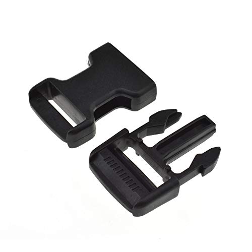 image for HAO PRO SGH Pro Quick Side Release Buckles Flat 1 Inch Wide 4 Pack One