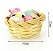 EatingBiting Dollhouse Miniature Doll Furniture Accessories , 1:12 Scale Mini Knitting Wool Balls with Basket Set Craft , Charming Elegant Vivid