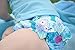 i Play. Toddler Girls' Ruffle Snap Reusable Absorbent Swim Diaper, Aqua Coral Reef, 3T