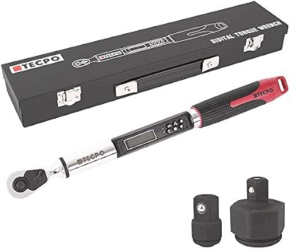 SUZUME Digitaler Drehmomentschlüssel 3/8 Zoll – 6,6-135 Nm, ±2% Genauigkeit, Mit Summer & LED
