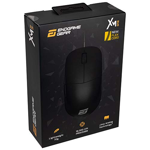 ENDGAME GEAR XM1 RGB Gaming Mouse, Programmable Mouse with 6 Buttons and 16,000 DPI, Black