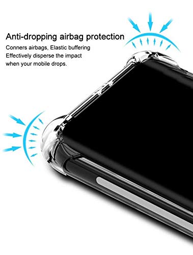 JGD PRODUCTS Shock Proof Protective Soft Back Case Cover for Redmi Note 5 pro (2018) (Transparent) [Bumper Corners with