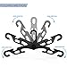 NICEDACK Premium Travel Hangers - 6 Pack Portable Folding Clothes Hangers - Super Bearing Collapsible Hanger Foldable Clothes Drying Rack for Travel, Indoor and Outdoor Use (Black&White)