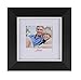 Lilian Black With Silver Display 6x6 Desk/Wall Picture Frame - Made to Display Pictures 4x4 with Mat or 6x6 Without Mat - Wall Mounting Material Included.