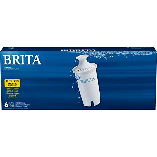Brita Standard Replacement Pitcher Water Filters - 6 Count