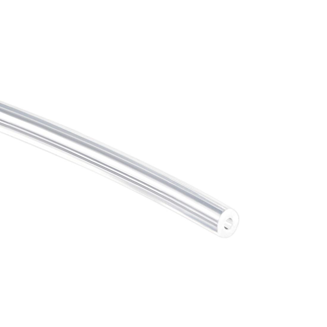 sourcing map Silicone Tubing 0.5mm(1/32") ID x 1mm OD 5m Flexible Silicone Rubber Tube Air Hose Water Pipe for Pump Transfer Clear