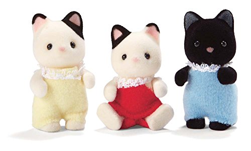 Calico Critters Tuxedo Cat Triplets