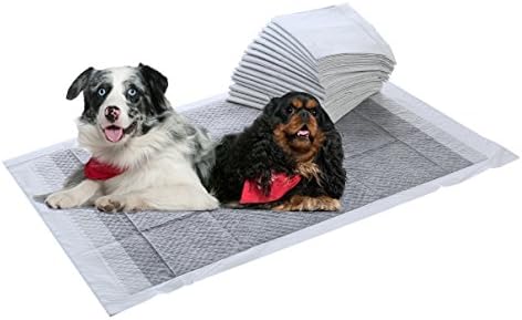Dog training pads - 50 Count small dog training pads, outdoor dog training pads, Quick-Dry Black Carbon Technology - Perfect dog potty training pads (23'' X 17'')