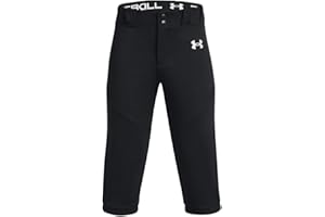 Under Armour Boys' Utility Baseball Knicker, (001) Black / / White, X-Small