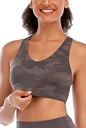 RUNNING GIRL Sports Bra for Women, Criss-Cross Back