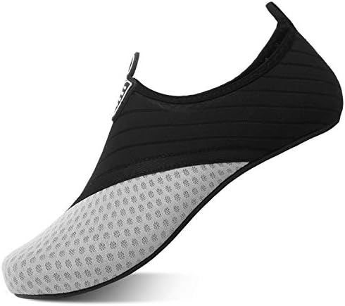 QACOHU 2023 Women Men Water Shoes Quick-Dry Bare Foot Aqua Socks Slip-On Beach Swim Surf Yoga