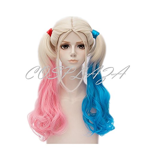 COSPLAZA COSPLAY Wigs Costume Accessory Long Curly Wavy Mixed Color Party Hair