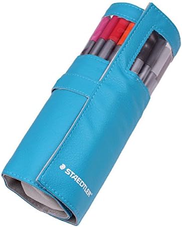 Staedtler Triplus Fineliners 20 Assorted Colours with Pencil Case 334 Pc20 (BLUE)