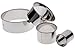 Ateco 4 Piece Stainless Steel Plain Edge Round Cutters Set in Graduated Sizes