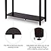 VASAGLE Sofa Table with 2 Drawers, Entryway Table with 1 Storage Shelf, Solid Wood Legs Console Table, for Living Room, Hallway, Easy Assembly, Country Style, Maple and Dark Walnut