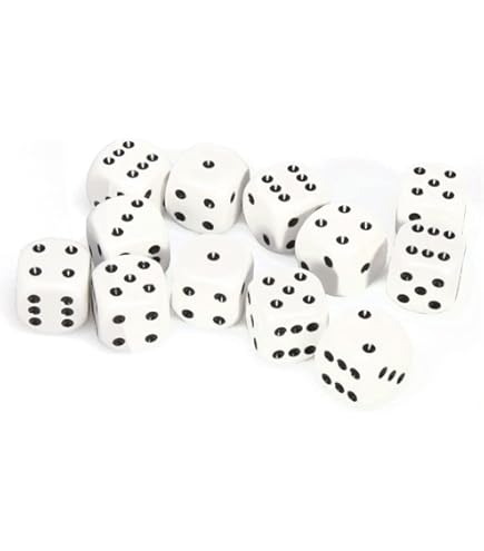 16mm Dadi Da Gioco WeLoveBeads - D6 Verde/Bianco 16 Mm Made In Germany Dadi D6 - Foto 9