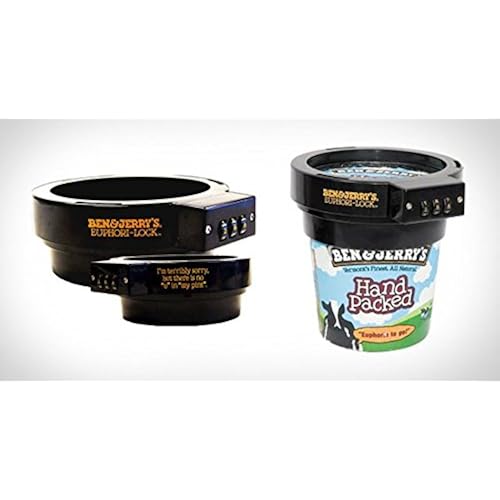 Ben & Jerry's Euphori-Lock Ice Cream Pint Combination Lock Protector Tools & Home Improvement, Hardware, Padlocks & Hasps, Combination Padlocks