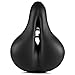 Champion Gel Bike Saddle - Dual Spring Designed Suspension Artificial Leather Bike Seat Bicycle Saddle (Black)