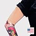 Tat2X Ink Armor Premium Half Arm Tattoo Cover Up Sleeve - No Slip Gripper - U.S. Made - Light - ML (single half-arm sleeve)