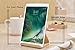 SAMDI Wood iPad Stand, iPad Holder Wood Stand for iPad Pro 9.7 10.5 Air Mini 2 3 4, Kindle, Nexus, Tab, E-Reader, Other Tablets (4-13 inch) - White Birch