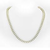NEW 1 Row Tennis Necklace/Bracelet 14k Gold Finish Lab Created Diamonds 3MM Iced Out Solitaires