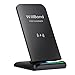 Willbond S9/S9+ Fast Wireless Charger, 2 Coils QI Wireless Charging Stand for iPhone X/8/8 Plus, Galaxy S9/S9+/Note 8/S8/S8 Plus/S7, Other QI-enabled Devices (No AC Adapter) (Black)