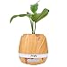 Mugig Music Flowerpot, Music Plant Pot with Wireless Bluetooth Speaker, Multi-color LED Light Smart Touch Musical Flower Pots for Office Home Decor