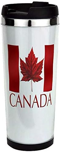 Canada Souvenir Flag Stainless Steel Travel Mug, Insulated 14 oz. Coffee Tumbler