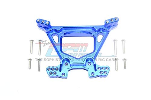 GPM Traxxas Rustler 4X4 VXL (67076-4) Upgrade Parts Aluminum Rear Shock Tower - 1Pc Set Blue