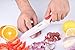 Jeslon 4 Piece Multi Color Ceramic Knives Set, 3-6 Inch Paring to Chef Knife, Healthy & Safe, Ergonomic Design, Easy to Clean, Not Rust, Ideal Gift