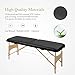 Uenjoy Massage Bed 72'' Professional Folding Massage Table 2 Fold, Basic & Portable, Black