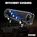oEdRo LED Light Bar 12 Inch 180W Tri-Row Work Lights Spot Flood Combo Beam Driving Fog Lamp with w/Wiring Harness, Fit for Off Road Truck Car Jeep Boat SUV ATV UTV Pickup