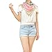 TONY & CANDICE (TM) Women's Graphic Print 100% Silk, Silk Scarf Square, 33 * 33 Inches (Pink Luxury Pattern Print)