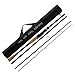 Seaknight Yasha Casting & Spinning Fishing Rods Portable Travel 4 Sections Rod Lightweight Carbon Fiber Fishing Pole Salt/Fresh Water Medium Power Smooth Guides 7ft-10ft