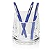 Swingline Pen -Cup, Pen Pencil Holder, Acrylic, Stratus, Clear (S7010137)
