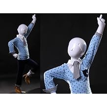 Abstracto Niño (niño) Maniquí Blanco Brillante, Fibra de Vidrio