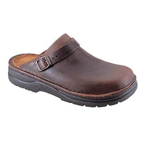 NAOT Men's Glacier Mule, Brown, 44 EU/11 M US