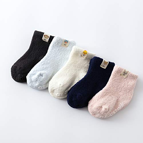 Ninecoo-Baby-Anti-Skid-Cozy-SocksThick-Warm-Soft-Infant-Grippy-Fluffy-SocksToddler-Fuzzy-Kids-Girls-Boy