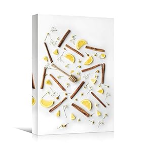 signwin Canvas Wall Art Sliced Lemon Arrangement Chic...