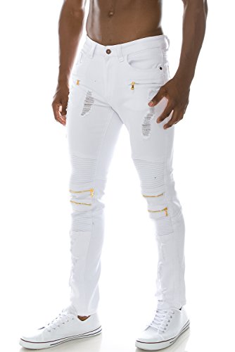 Jc distro mens hipster hip hop slim straight fit stretch twill bi…