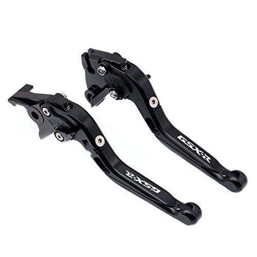 For Suzuki GSXR 600 2011-2017 Black Folding Extendable Brake Clutch Accessories Engraved Levers - Thumbnail 4