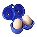 SUPOW® Outdoor Camping Hiking Portable Folding Plastic 2 Grids Egg Case Carrier Box Eggs Container Keeper Storage Box Hard Case with Handle (Blue)