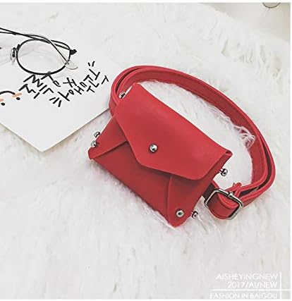 Gold Happy New ren Waist Fanny Bag Packs Colorful Solid PU Leather Casual Baby Girl Boy Fanny Money Waist Bags Belt Pack