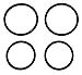 Captain O-Ring - Replacement Barrel Seal O-Rings for Remington 1100/1187, 20 Gauge [OEM Spec Graphite Coated] (2 Sets, All 20 ga Models STD/LT/LW/SP)