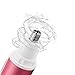 Kaiercat 3 in 1 Rechargeable Lady Shaver+Nose Ear Hair Trimmer+Eyebrow Trimmer Stainless Steel & Water Resistant with Vacuum Cleaning System (Pink)