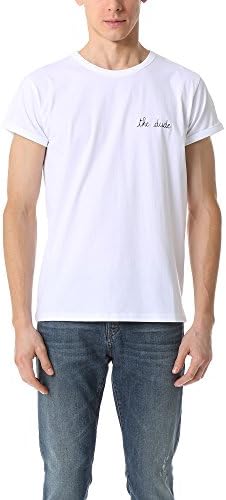 Maison Labiche Men's The Dude Tee, Blanc, Large