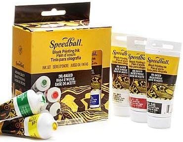 Speedball Oil-Based Block Printing Ink, Starter Set, 6 x 37cc 1.25oz Rich Intense Colours, Permanent, Waterproof, Paper - Image 4