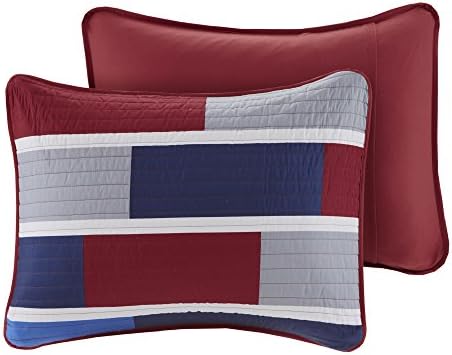 Decorative pillow set by Bradley with coverlet and care details, worth $90.99 - $62.65 as of August 9, 2023.